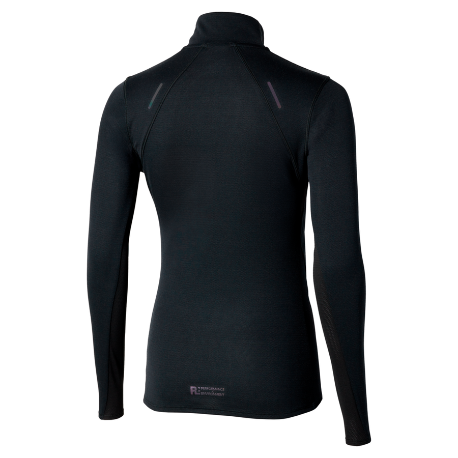 Mizuno Tech Thermal Charge Half Zip Long Sleeve Tee Black